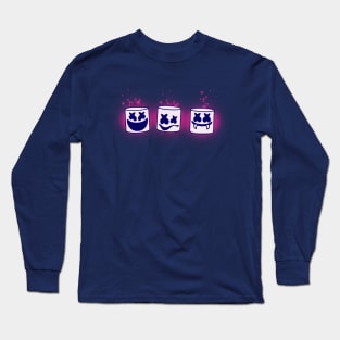 Marshmello neon mask Long Sleeve T-Shirt